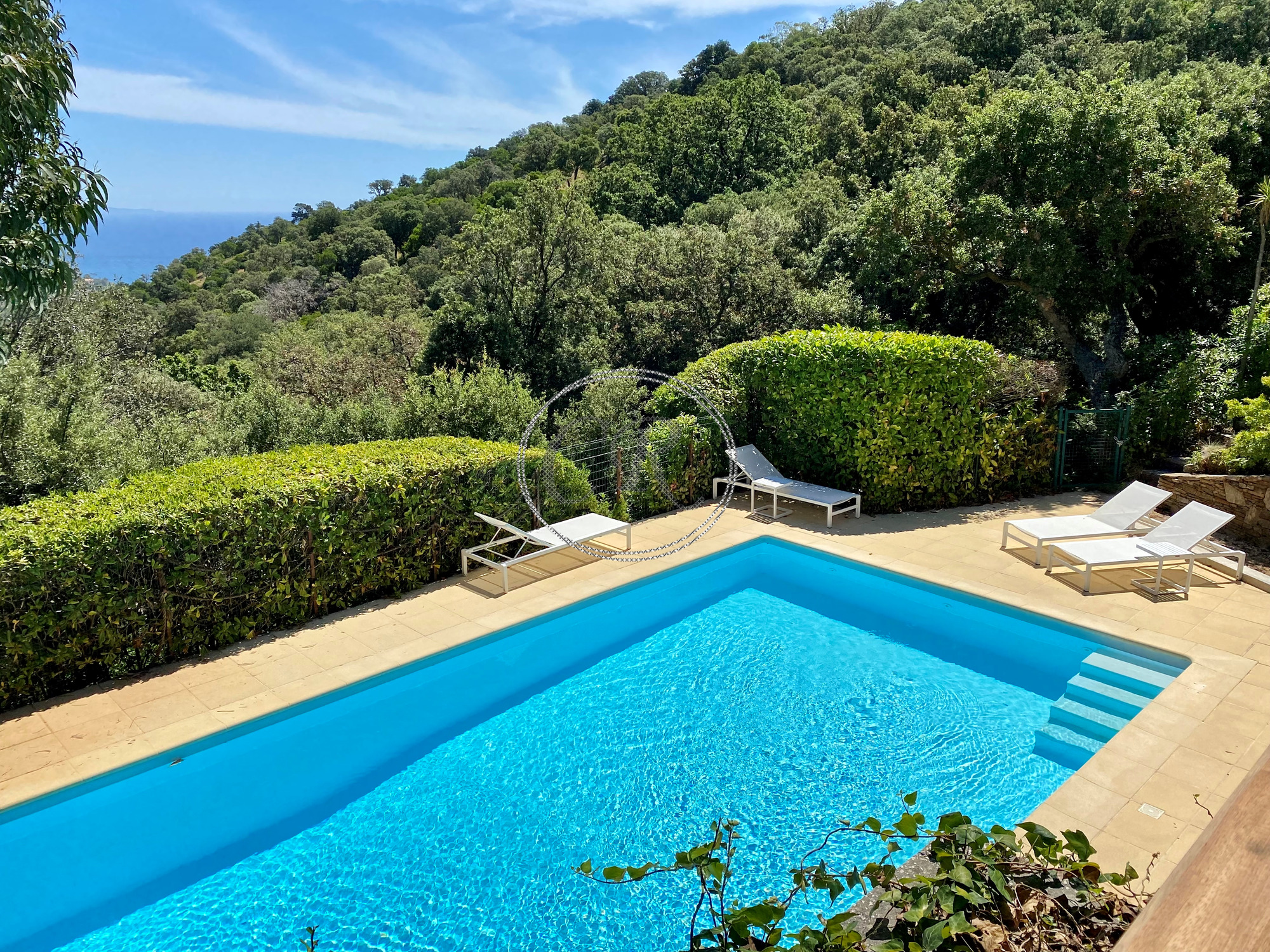 Luxurious contemporary villa, heated swimming pool, sea view
